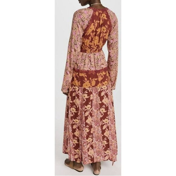Free People $168 Tilda Wrap Boho Floral Maxi Dress Size Small NWT - Picture 5 of 12
